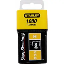 Stanley nietjes 8 mm type H 1000 stuks Topkwaliteit
