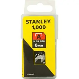 Voordeelprijs Stanley nietjes 6 mm type A 1000 stuks