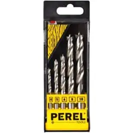 Perel houtborenset 4,5,6,8,10mm Geld-Terug-Garantie