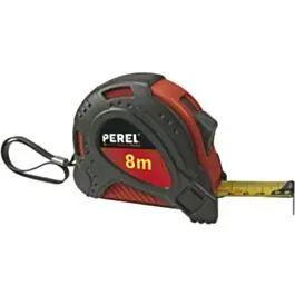 Rolbandmaat 8 meter met rubberbekleding Topkwaliteit