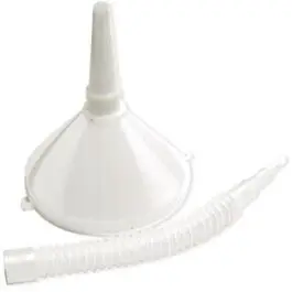 Complete trechter met tuit Perel wit 21 cm diameter Trendy