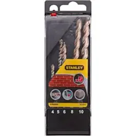 Stanley steen- en betonborenset 4,5,6,8,10mm Populair
