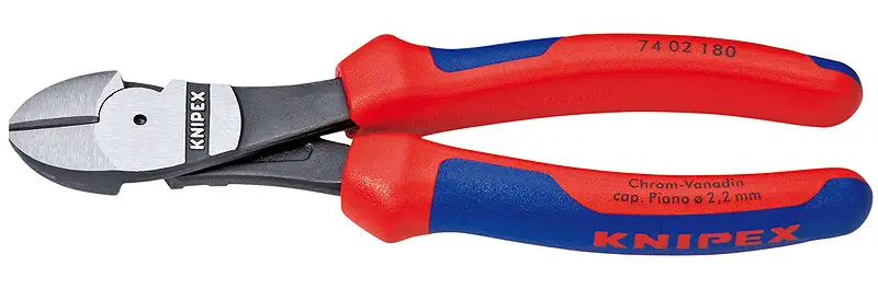 Knipex 74 02 200 kracht-zijsnijtang gep./comfort 200 mm Korting
