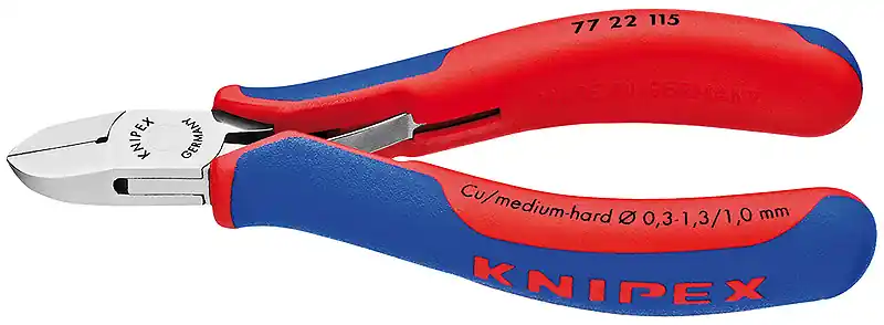 Nieuw Model Knipex 77 22 115 zijsnijtang ronde kop z.facet 115 mm