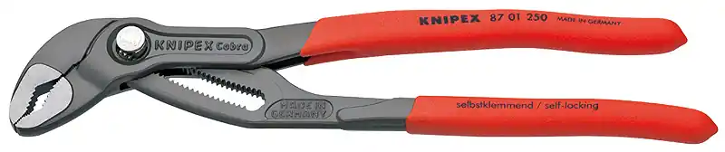 Knipex 87 01 250 waterpomptang Cobra gepolijst 250 mm Flitsaanbieding
