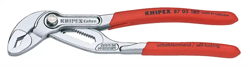 Lage Prijs Knipex 87 03 180 waterpomptang Cobra gepolijst 180 mm