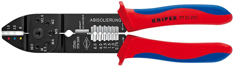 Luxe Knipex 97 21 215 crimptang geisoleerde kabelschoenen