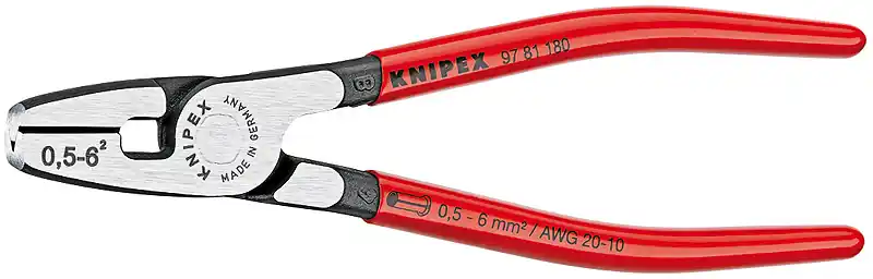 Nieuw Model Knipex 97 81 180 adereindhulstang 0,5-6,0 mm voorinvoer