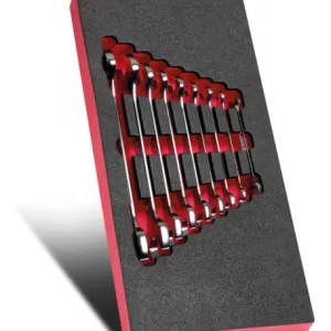 Ambachtelijk Facom MODM.44-1 module met 9 steeksleutels van 6 TOT 24 MM, Actie