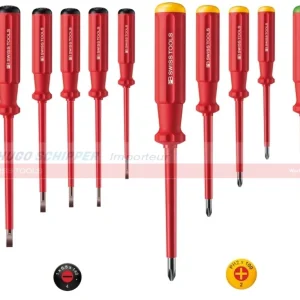 12 dlg. PB schroevendraaierset 1000V- VDE, actie Superprijs