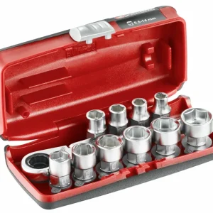 Nieuw Model Facom ACTIE 11-Delige Set 6 Kant 1/4' Met R.180Hx Doorsteekratel