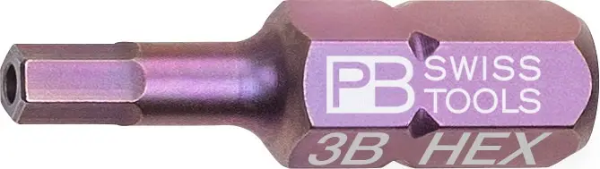PB C6.210B/3 bit voor inbus schroeven, met gat Beperkte Voorraad