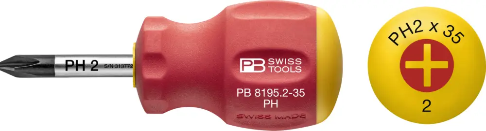Seizoensaanbieding PB 8195.1-30 Stubby schroevendraaier Phillips