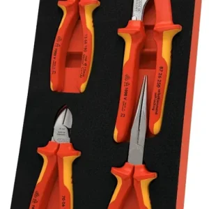 Goedkoop Knipex 4 delige tangenset 1000V. in foam module