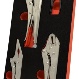 Knipex 3 dlg. griptangenset in Foam module, + mini wp tang Exclusieve Aanbieding