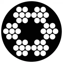 Wereldwijde Verzending DX® Staalkabel 6x7 + 1 TWK 1,5- 2,5 mm op rol à 50 meter verzinkt PVC ommanteld transparant