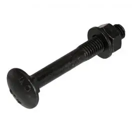 Voordeelprijs Hoenderdaal Slotbouten zwart m8X60 Verpakt per 25 stuks