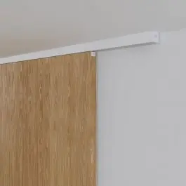 Wereldwijde Verzending Argenta Xperta schuifdeursysteem 4m rail - Wit - Plafondmontage opbouw - Enkele deur - Deurdikte 50-55mm - Deurophanging inbouw manual fix - Set Eindkappen