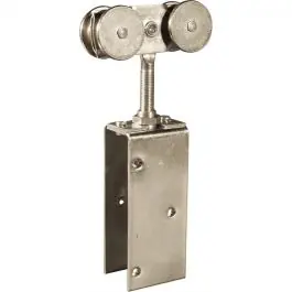 Wereldwijde Verzending Henderson 301H zwaar schuifdeursysteem - Plafondmontage - Hout - garnituur 53A Staal - enkele deur - rail 2000mm - max 360 kg