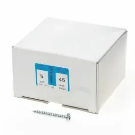 Weekendaanbieding Hoenderdaal QZ Spaanplaatschroef cilinderkop verzinkt pozidriv 5.0x45mm (per 200 stuks)