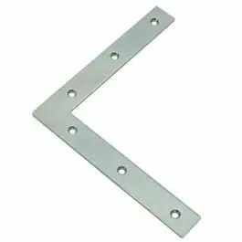 Rechtstreeks Van De Fabrikant GB Raamhoek recht elektrolytisch verzinkt 300mm 83307